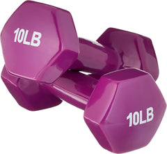 Amazon Basics Vinyl Coated Dumbbell Hand Weights