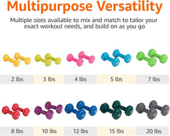Amazon Basics Vinyl Coated Dumbbell Hand Weights