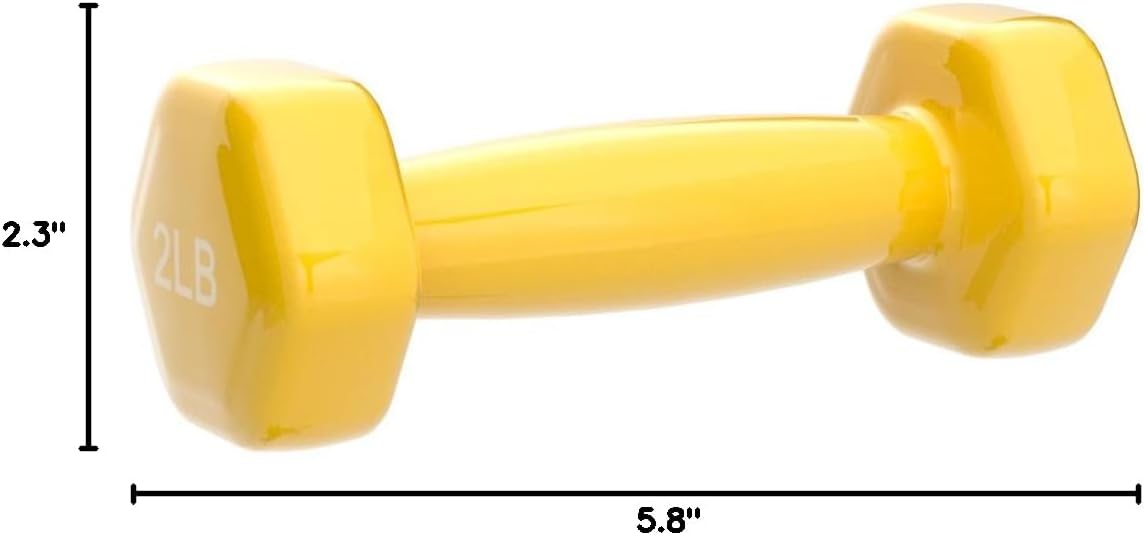 Amazon Basics Vinyl Coated Dumbbell Hand Weights