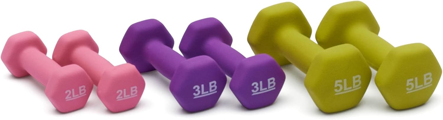 Amazon Basics Neoprene Dumbbell Hand Weights